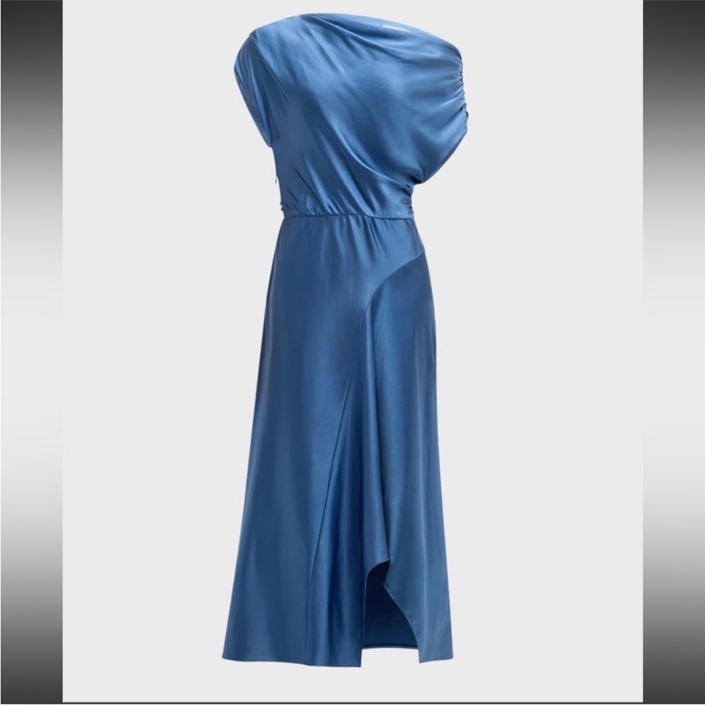 A.L.C. Elegant Blue One-Shoulder Dress